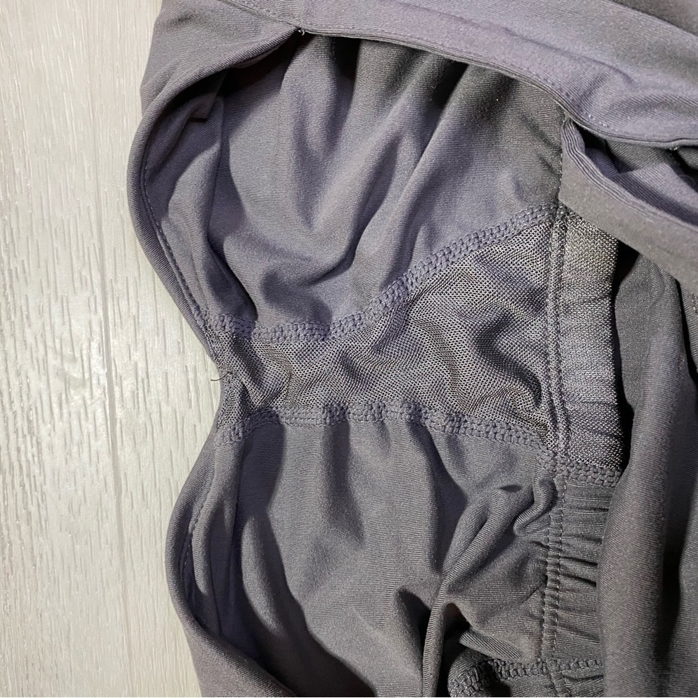 Merrell Workout Tank Gray Strap Racerback Ruched Bust UPF 50 Size Small - Picture 5 of 9